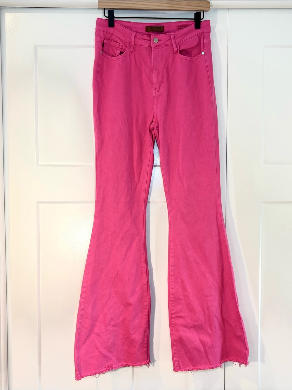 Judy Blue Hot Pink Flare Jeans
